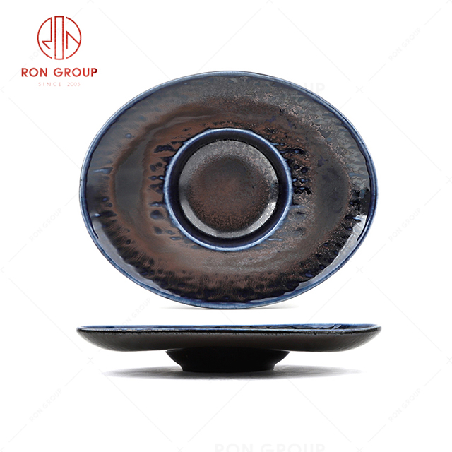 RN0660P00354 Wholesale High Quality Exquisite and Practical Ceramic Oval Pasta  Plate