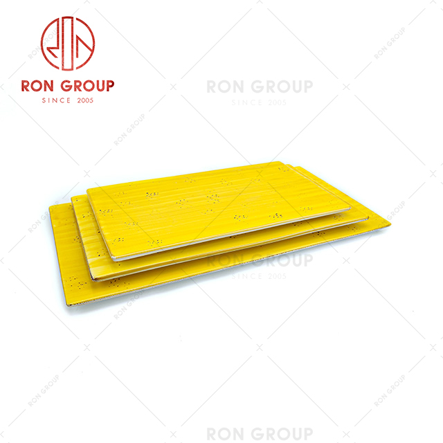 High quality dinner plate fast food restaurant use 10 12 14 inch rectangular ceramic dish