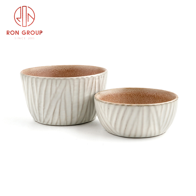 Good price Asian style ceramic dinnerware set restaurant hotel supplies ceramic blade grain bowl