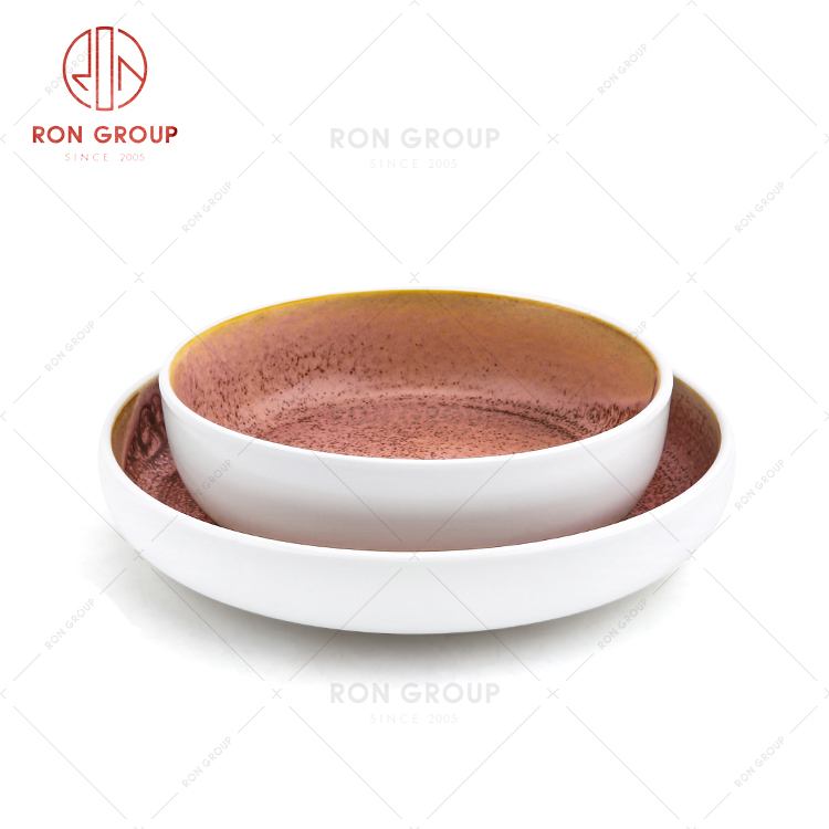 American style baking porcelain mixing bowl ceramic large salad bowl