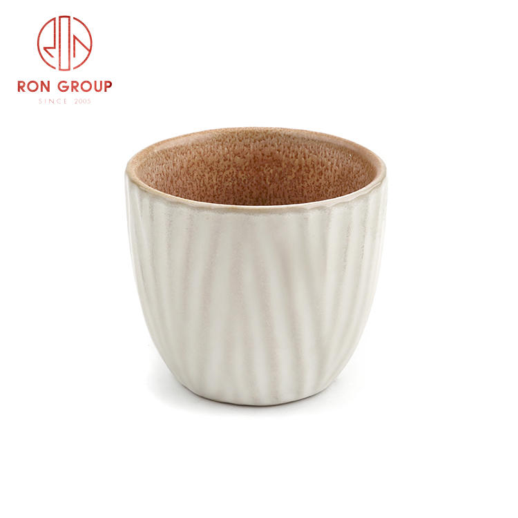 High quality Asian style ceramic dinnerware set restaurant hotel supplies ceramic blade grain cup