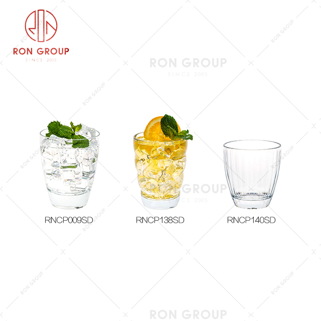 Large opening stripe design restaurant drink ware hotel room breakfast milk cup