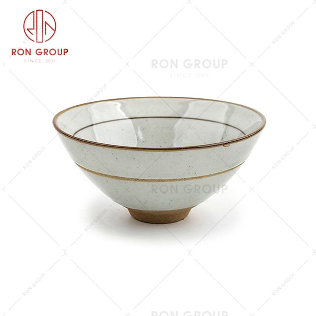 Hat-shape design high grade hotel dinnerware restaurant tableware rice soup noodle bowl
