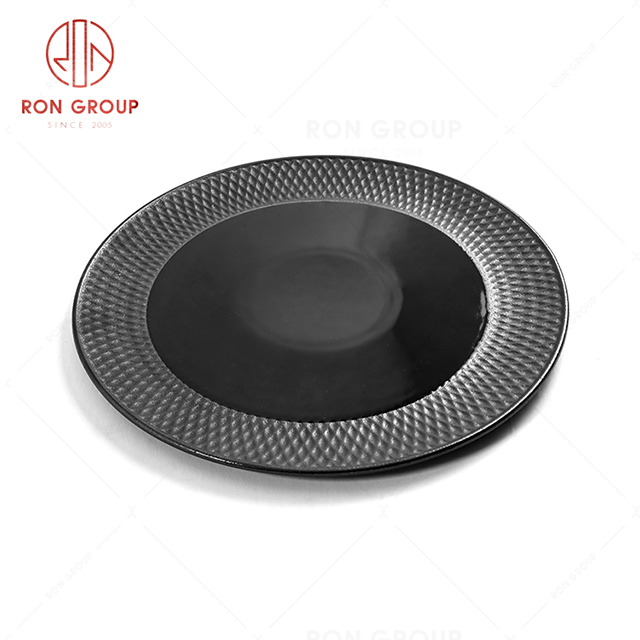 Wholesale supply  creative restaurant tableware gridding flat plate