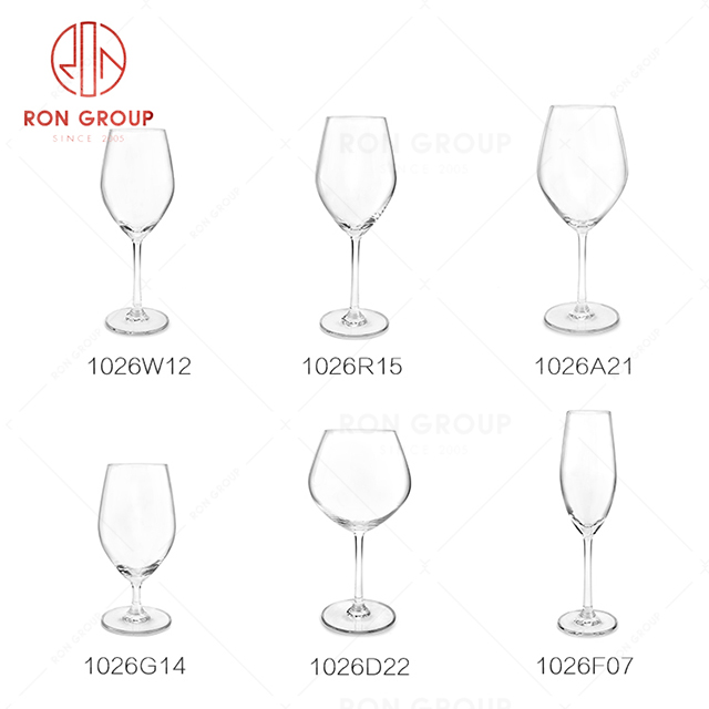 Wholesale supply high-quality restaurants drink ware hotel champagne cocktails red wine glasses