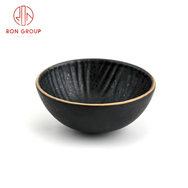 Good quality Asian style dinnerware set restaurant hotel supplies ceramic blade grain bowl