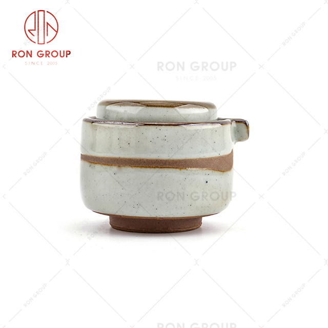 Good reputation restaurant ceramic tableware high-end hotel lovely sauce pot