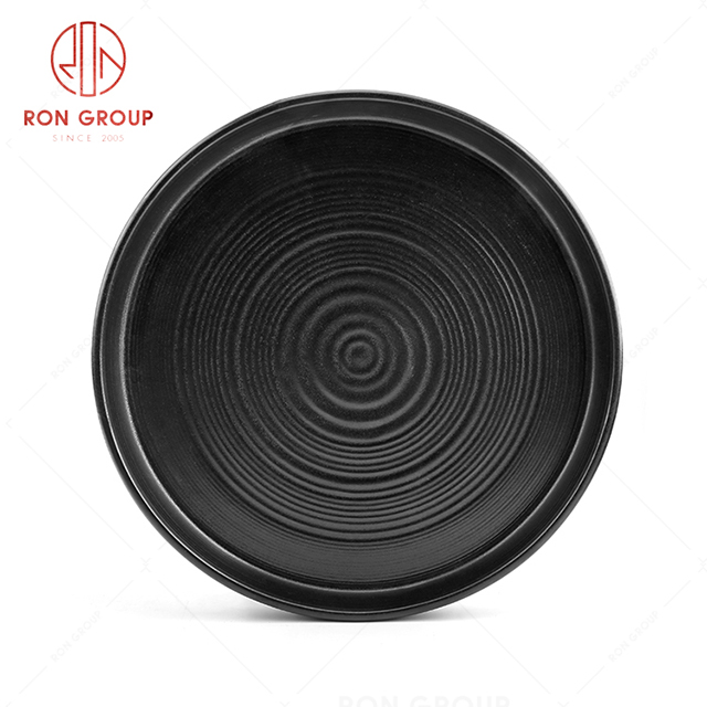 Funny design hotel tableware restaurant activity round plate