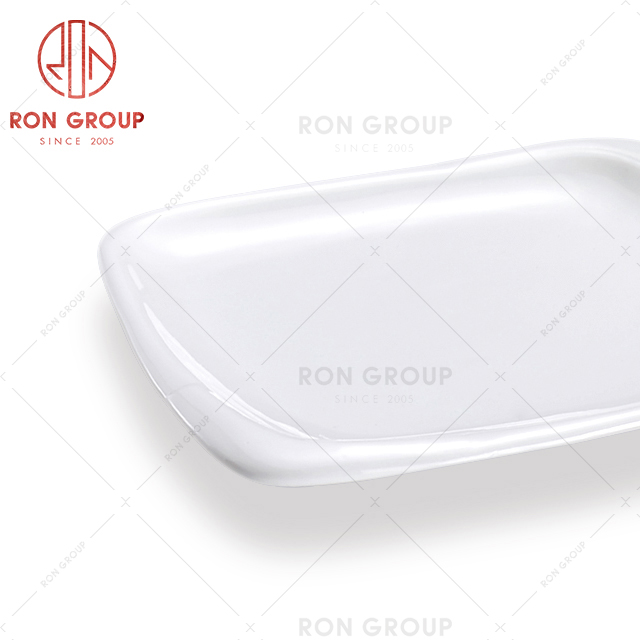 Wholesale supply high-quality low-cost restaurant tableware special design quadrilateral plate