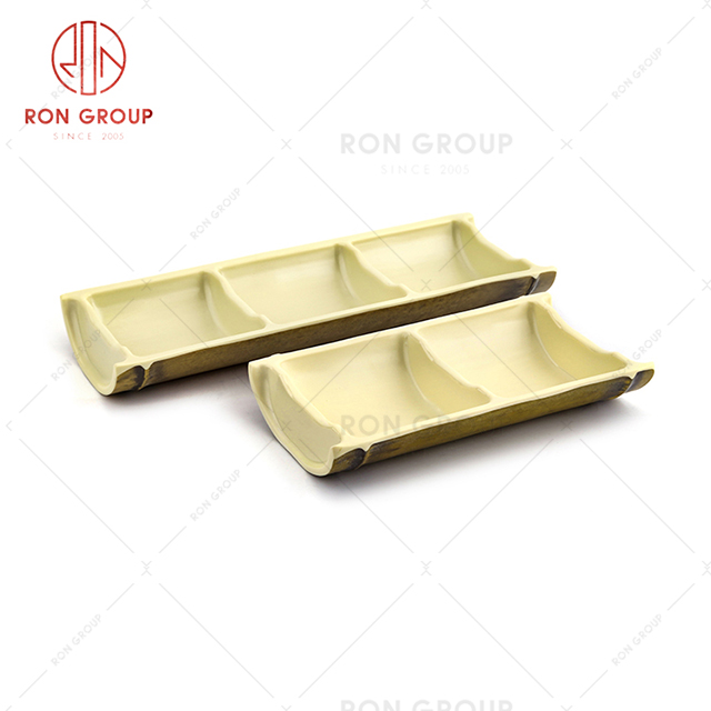 Thickened melamine imitation bamboo commercial restaurant tableware