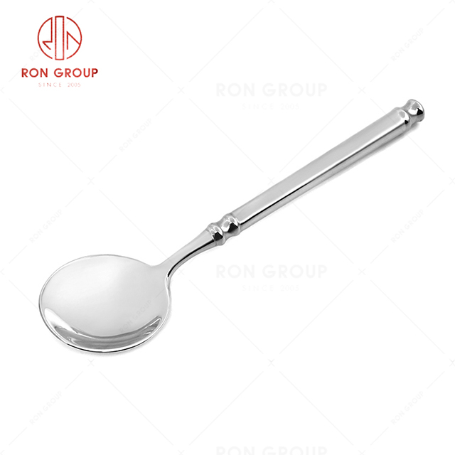RN0050E01786 Wholesale High Quality Fine and Durable Silver Stainless Steel Soup Spoon