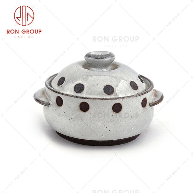 Durable dustproof restaurant tableware ceramic hotel practical dinnerware tureen