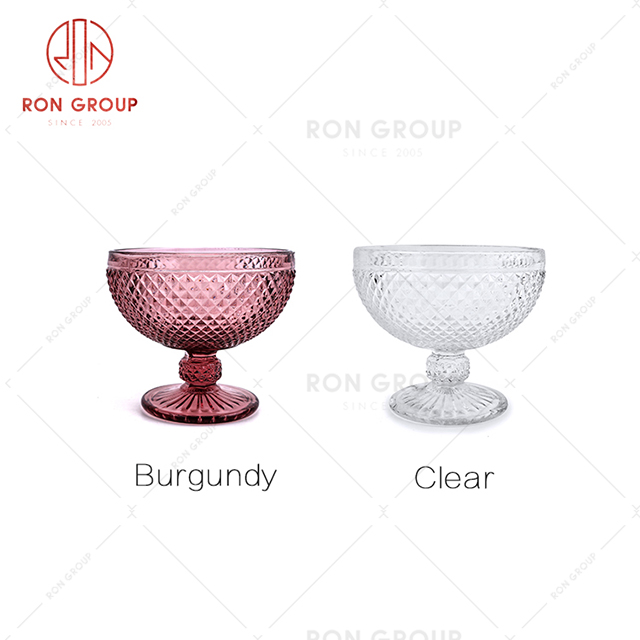 Wedding drinkware exquisite beverage glass cup hotel event purple wine cup