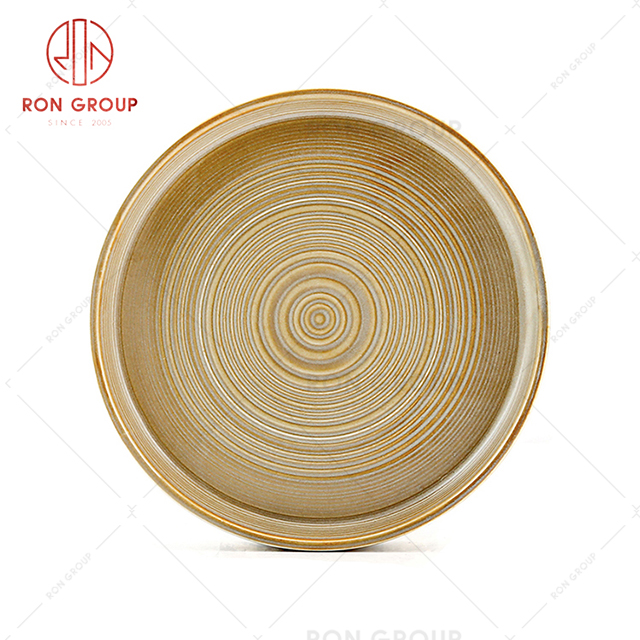 Fashionable design popular restaurant tableware hotel dinner high quality round soup salad plate