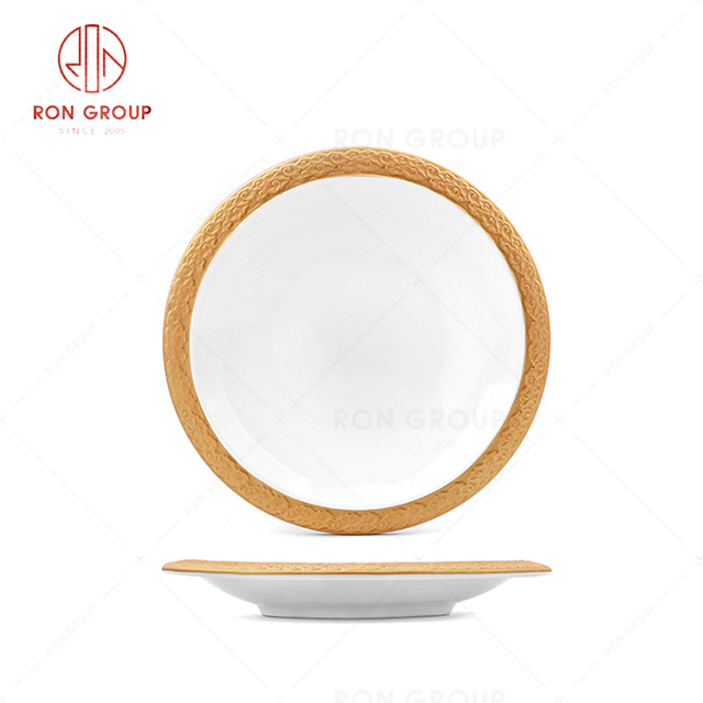 RN0660P00020 Hot Selling High Quality Exquisite and Elegant Ceramic Cloud Pattern Plate