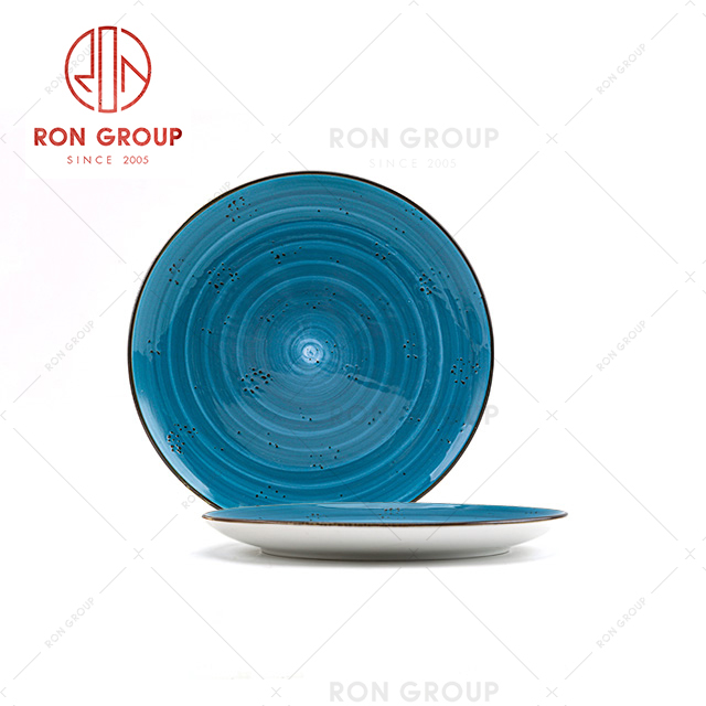 Party event use porcelain dish cheap dinner plate ceramic baking plate