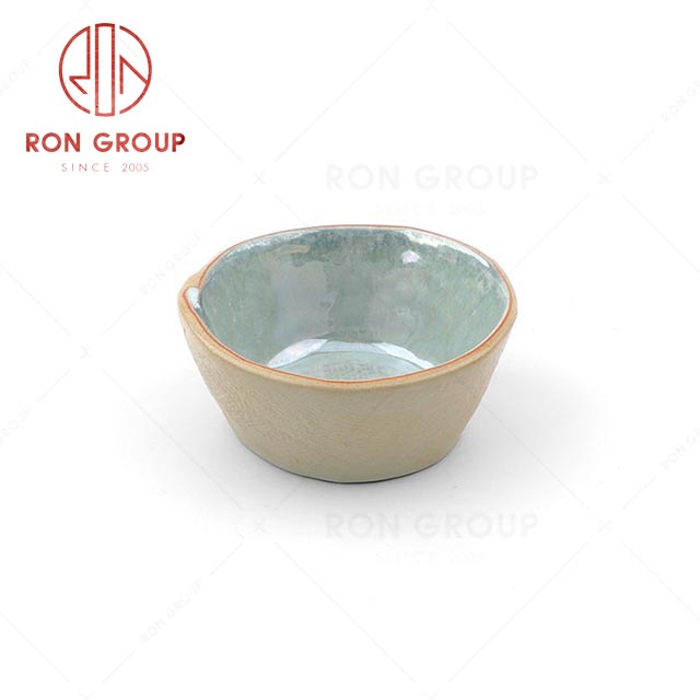 RN0041P01387 Wholesale Classic Style Mystic Orchid Blue Pottery Bowl