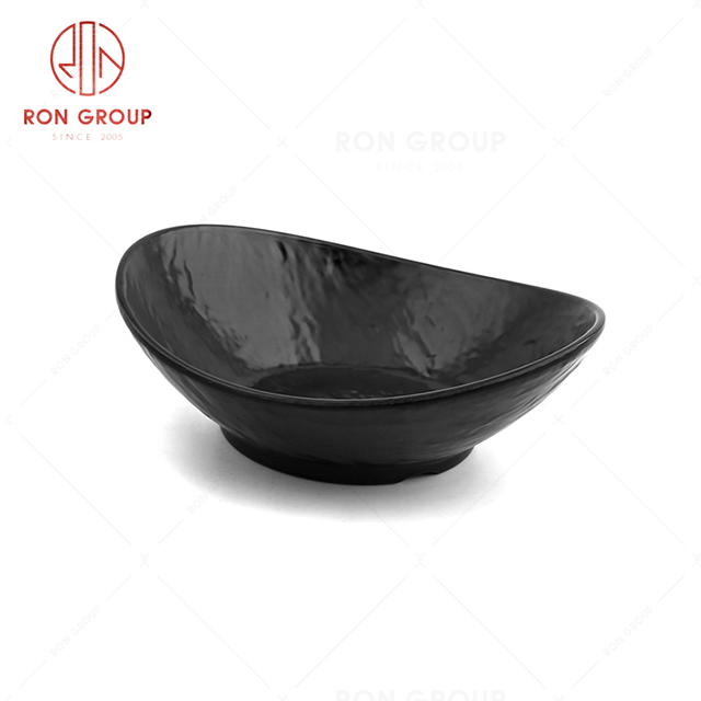 Special promotion restaurant creative tableware melamine oval bowl