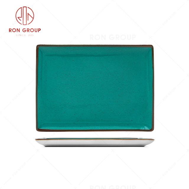 RN0037P08291 Wholesale High Quality Chip Proof Teal Blue Rectangular Plate