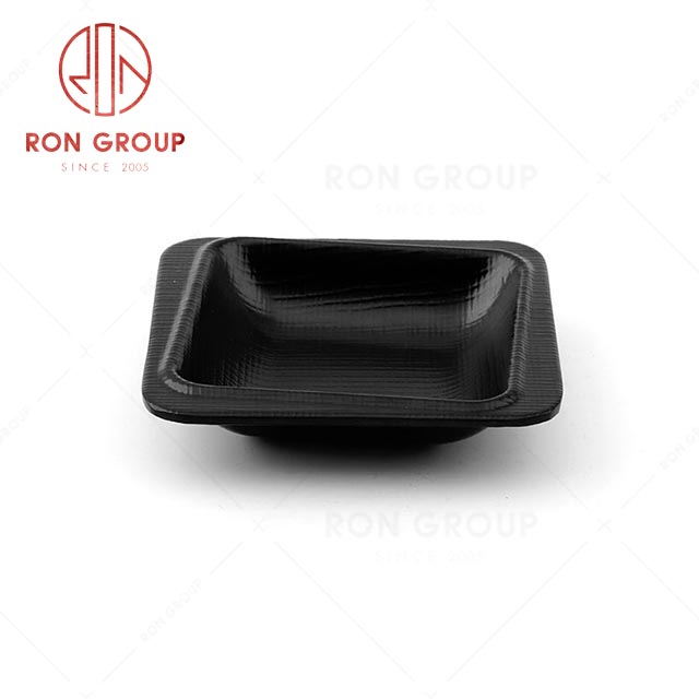 RN0011M00331 Wholesale High Quality Durable Rock Grey Melamine  Sauce Dish