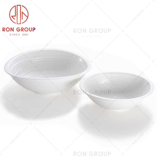 RON group Custom logo white dinner plate sets ceramic candy dessert snack dishes 