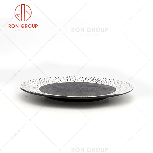 Fashion deep dish wheels ceramic Japanese Korean restaurant tableware