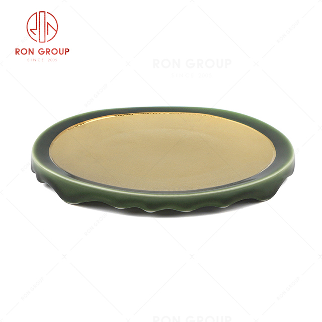RN0660P00720 Hot Selling High Quality Exquisite Ceramic Vocanic Rim Plate