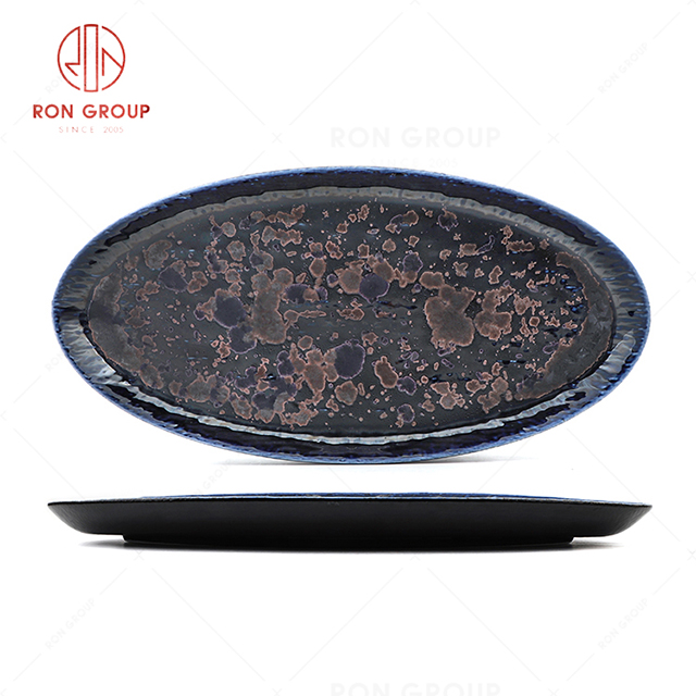 RN0660P00388  Hot Selling High Quality Exquisite and Practical  Ceramic Shallow Fish Plate