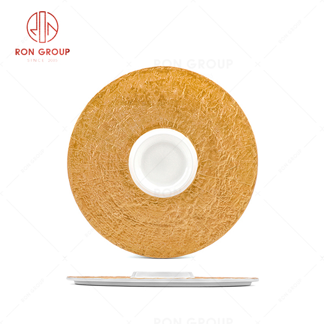 RN0660P00022 Wholesale High Quality Elegant and Durable Ceramic  Round Plate