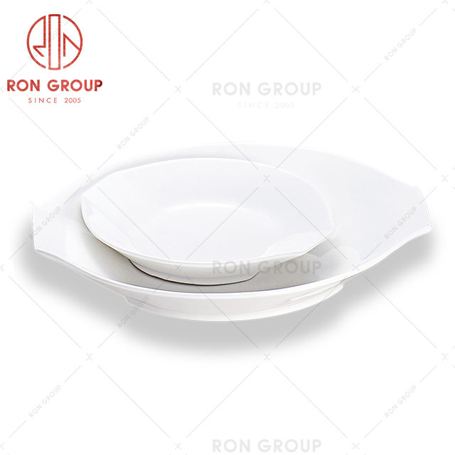 Multi person gathering activity restaurant ceramic tableware hotel specialty dishes big plate