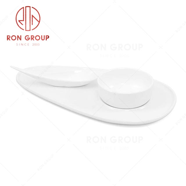 RN0037P06741-48 Hot Selling Unique Design Porcelain Oval Plate