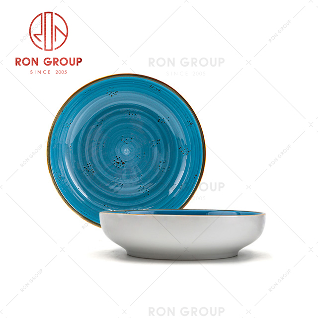 Fine Dinning New Product Restaurant Crockery Dish Round Soup Plate
