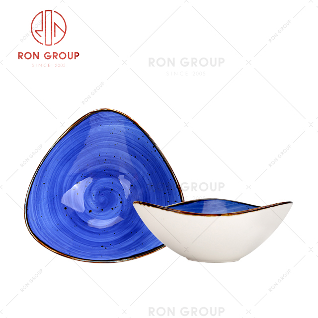 French Collection Hand-Color Blue Plate 1031