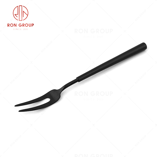RN0178E00131 Hot Sale High Quality Exquisite Black Stainless Steel Barton Series-- Fruit Fork
