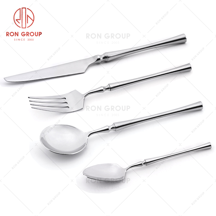 Special modeling innovation restaurant tableware features hotel cutlery thin handle knife fork spoon
