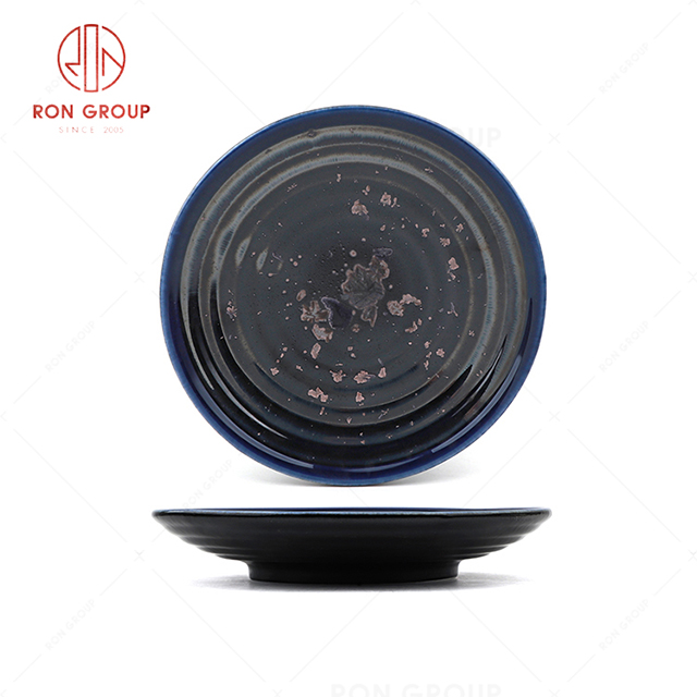 RN0660P00366 Hot Sale Classic Style  Blue  Agate Series Threaded Plate