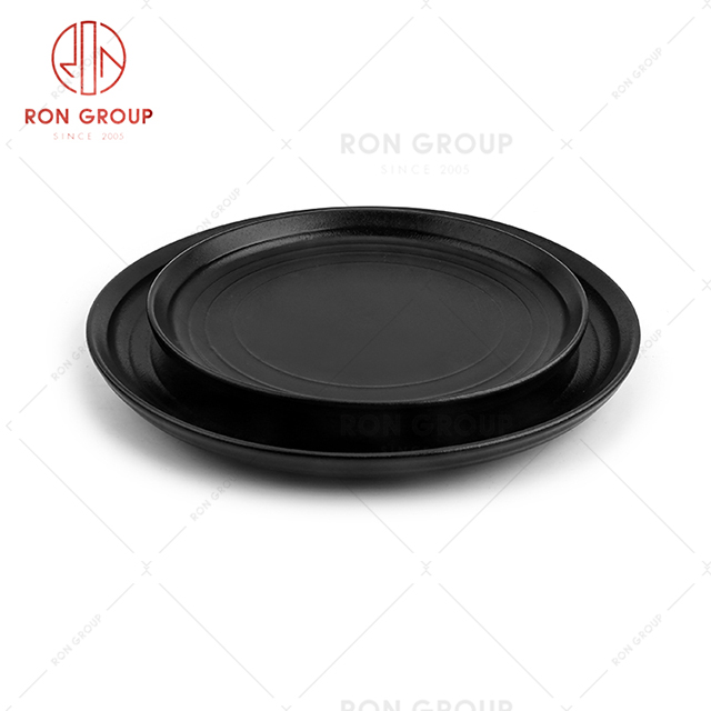 French restaurant quality tableware hotel outdoor party dim sum snack round plate