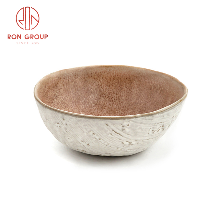 Brilliant design Asian style ceramic dinnerware set restaurant hotel supplies ceramic cloth design noodle bowl
