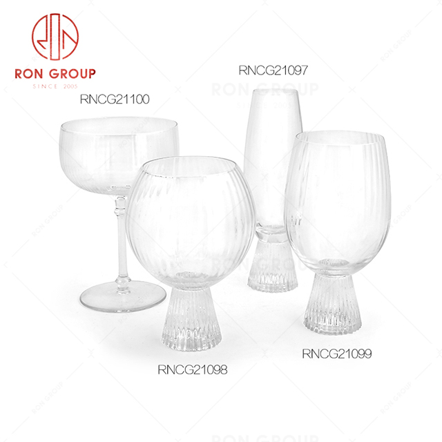 Interesting design hotel drink ware cafeteria spherical shape ice cream juice glasse cup