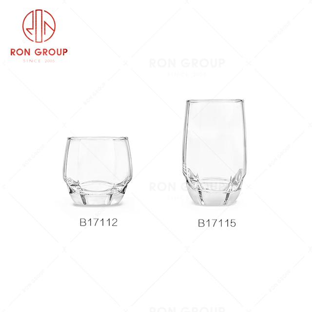 Multilateral design oval restaurant drink ware hotel bar beverage cup wine glass