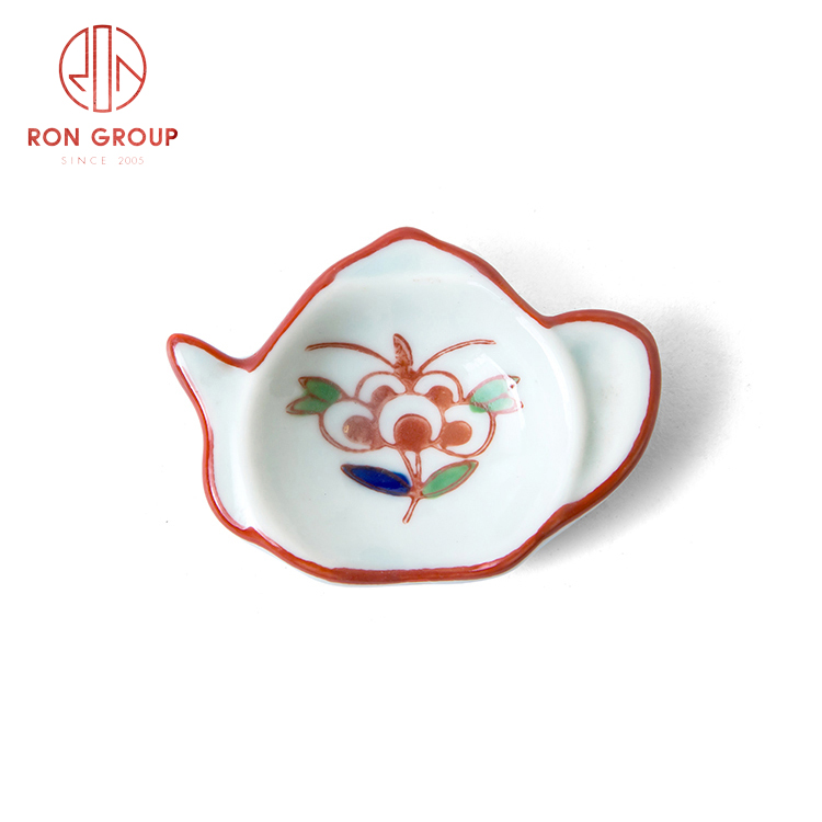 Cheap price Asian style porcelain dinnerware set restaurant hotel supplies porcelain chopsticks rack