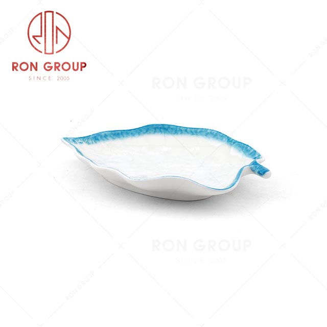 RN0660P00473 Wholesale Unique Design Porcelain Fragrant Leaf Dish