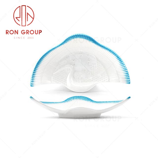 RN0660P00496  Hot Sale Unique Design Fine Ceramic  Crane Plate