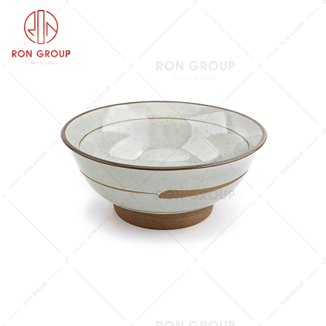 Common hotel creative dinnerware practical restaurant ceramic noodle bowl