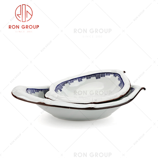 Light luxury restaurant tableware star hotel essential dish plate