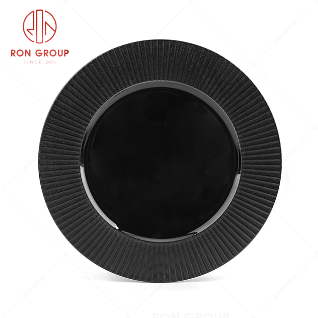 Round creative western restaurant main meal household vertival gain plate