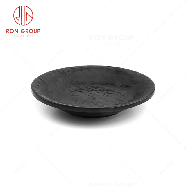 Thickened restaurant tableware durable classic style hotel rounded plate