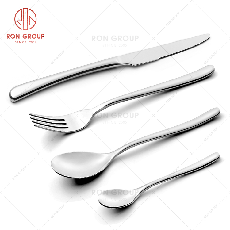 Nordic style western hotel tableware restaurant cutlery steak knife and fork dinner spoon