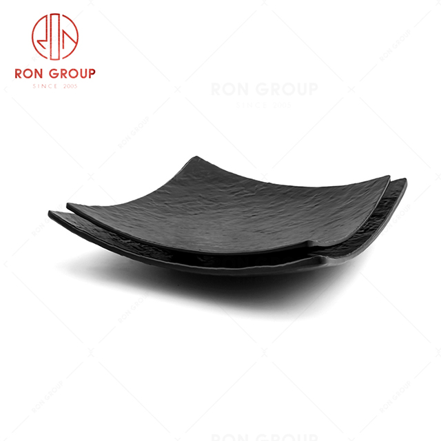 Funny design restaurant dessert fruit tableware quadrilateral plate