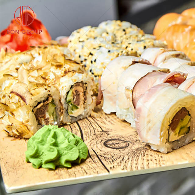 Japanese simple melamine tray  square dinner plate creative sushi plate cake dessert plate restaurant melamine tableware